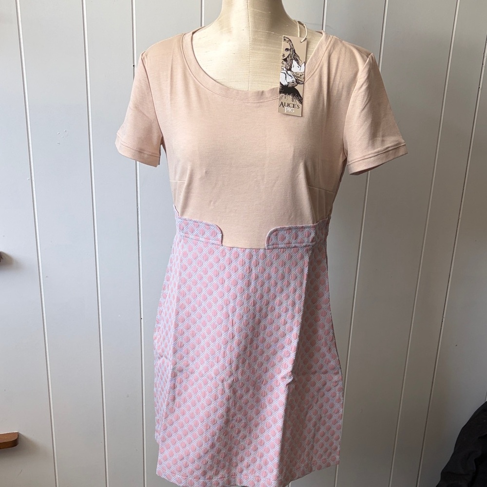 Alice’s Pig Talas Touchdown  Blush and Light Pink Dress NWT Size 6